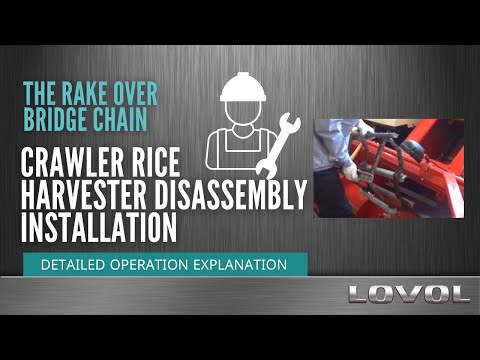 Disassembly/Installation: the rake over bridge chain of Rice harvester | 全球